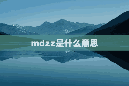 mdzz是什么意思